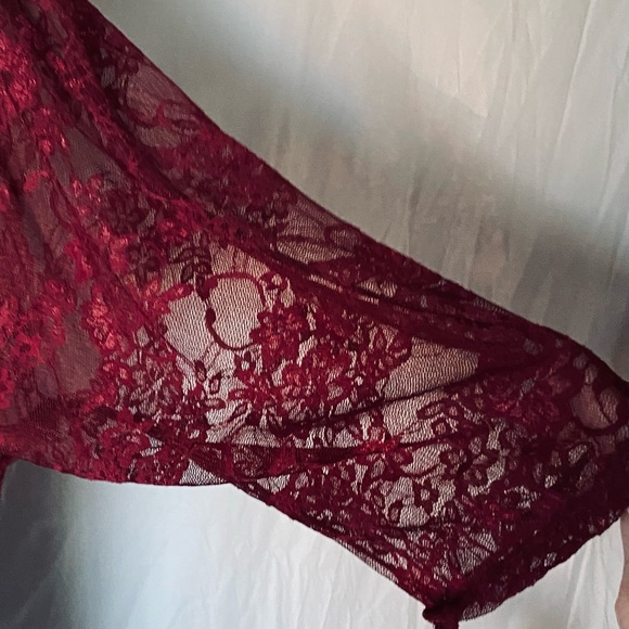 NWT LuLaRoe lace Lindsay kimono, M - Picture 6 of 11